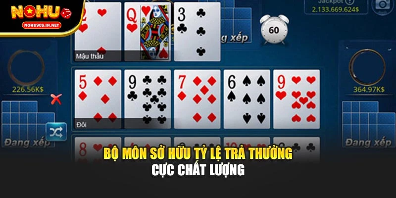 Bộ môn sở hữu tỷ lệ trả thưởng cực chất lượng