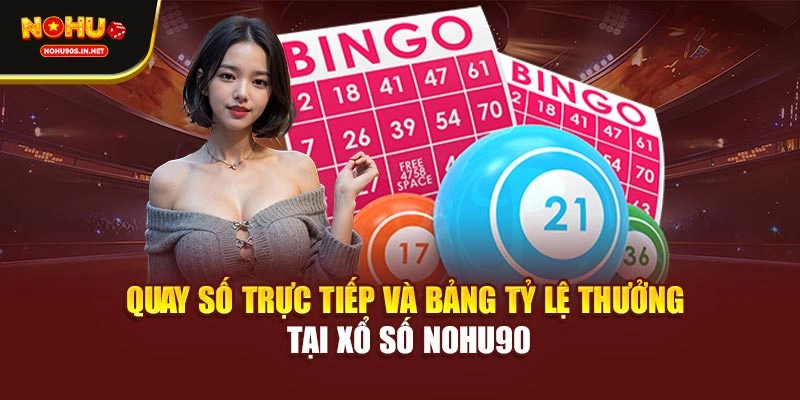 Quay số trực tiếp và bảng tỷ lệ thưởng tại xổ số NOHU90